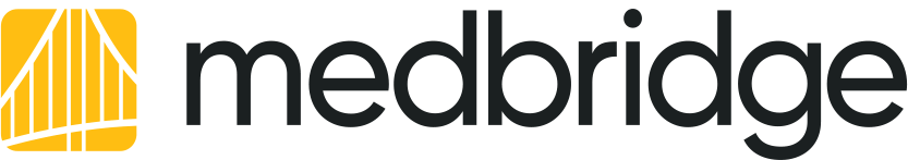 MedBridge logo with a yellow arch and 'medbridge' in black text.